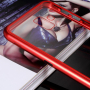 Etui z ramką magnetyczną i szkłem hartowanym do Samsung Galaxy J6 Plus - czerwone