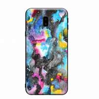 Nxe etui plastikowe abstrakcja ciemna do Samsung Galaxy J6 Plus - kolorowe