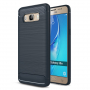 Etui silikonowe z teksturą szlifowaną do Samsung Galaxy J5 (2016) - ciemnoniebieskie