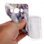 Etui plastikowe marmur do Samsung Galaxy J5 (2016) - fioletowe