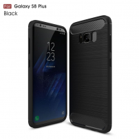 Etui plastikowe z teksturą szlifowaną do Samsung Galaxy S8 Plus - czarne