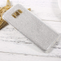 Etui plastikowe lśniące 3w1 do Samsung Galaxy S8 - srebrne