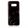Etui plastikowe marmur do Samsung Galaxy S8 - czarne