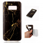 Etui plastikowe marmur do Samsung Galaxy S8 - złoto-czarne