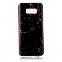 Etui plastikowe marmur do Samsung Galaxy S8 Plus - czarne