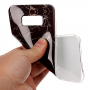 Etui plastikowe marmur do Samsung Galaxy S8 Plus - czarne