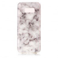 Etui plastikowe marmur do Samsung Galaxy S8 Plus - białe