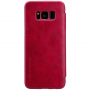 Nillkin Qin pokrowiec skórzany flip do Samsung Galaxy S8 Plus - czerwony
