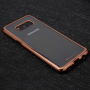 Goospery etui przezroczyste z ramką do Samsung Galaxy S8 Plus - różowo-złote