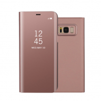 Etui lustrzane metalizowane do Samsung Galaxy S8 Plus - różowo-złote