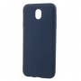 Etui plastikowe Frosted matowe do Samsung Galaxy J7 (2017) - ciemnoniebieskie
