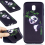 Etui plastikowe panda do Samsung Galaxy J5 (2017) - czarne