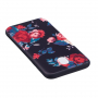 Etui plastikowe róże do Samsung Galaxy J5 (2017) - czarne