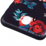Etui plastikowe róże do Samsung Galaxy J5 (2017) - czarne