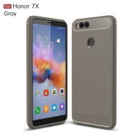 Etui odporne z teksturą szlifowaną do Honor 7X - szare
