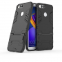 Super odporne etui ze stojakiem do Honor 7X - czarne