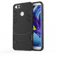 Super odporne etui ze stojakiem do Honor 7X - czarne
