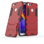 Super odporne etui ze stojakiem do Honor 7X - czerwone
