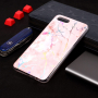Etui plastikowe marmur do Honor 7S - różowe