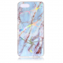 Etui plastikowe marmur do Honor 7S - niebieskie