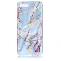 Etui plastikowe marmur do Honor 7S - niebieskie