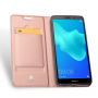 Dux Ducis Skin Pro pokrowiec skórzany flip do Honor 7S - różowo-złoty