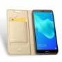 Dux Ducis Skin Pro pokrowiec skórzany flip do Honor 7S - złoty