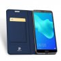 Dux Ducis Skin Pro pokrowiec skórzany flip do Honor 7S - ciemnoniebieski