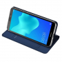 Dux Ducis Skin Pro pokrowiec skórzany flip do Honor 7S - ciemnoniebieski
