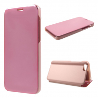 Pokrowiec lustrzany flip do Honor 7S - różowo-złoty