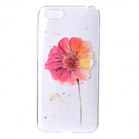 Etui plastikowe kwiat do Honor 7S - przezroczyste