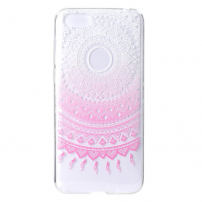 Etui plastikowe różowy lotus do Honor 7S - przezroczyste
