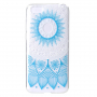 Etui plastikowe niebieski lotus do Honor 7S - przezroczyste