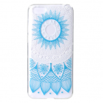 Etui plastikowe niebieski lotus do Honor 7S - przezroczyste