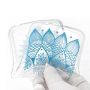 Etui plastikowe niebieski lotus do Honor 7S - przezroczyste