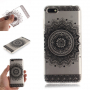 Etui plastikowe czarna mandala do Honor 7S - przezroczyste