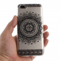 Etui plastikowe czarna mandala do Honor 7S - przezroczyste