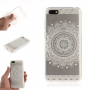 Etui plastikowe biała mandala do Honor 7S - przezroczyste