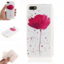 Etui plastikowe mak polny do Honor 7S - czerwone