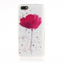 Etui plastikowe mak polny do Honor 7S - czerwone