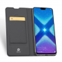 Dux Ducis Skin Pro pokrowiec skórzany flip do Honor 8X - szary