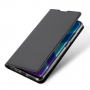 Dux Ducis Skin Pro pokrowiec skórzany flip do Honor 8X - szary