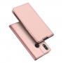 Dux Ducis Skin Pro pokrowiec skórzany flip do Honor 8X - różowo-złoty