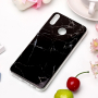 Etui plastikowe marmur do Honor 8X - czarne