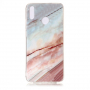 Etui plastikowe marmur do Honor 8X - brązowe