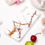 Etui plastikowe marmur do Honor 8X - złote