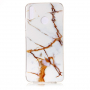 Etui plastikowe marmur do Honor 8X - złote