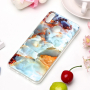 Etui plastikowe marmur do Honor 8X - turkusowe