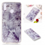 Etui plastikowe marmur do Honor 8X - szare