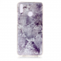 Etui plastikowe marmur do Honor 8X - szare